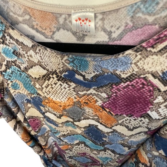 I Joan Premium Multicolored T-shirt Dress size medium - Picture 2 of 4